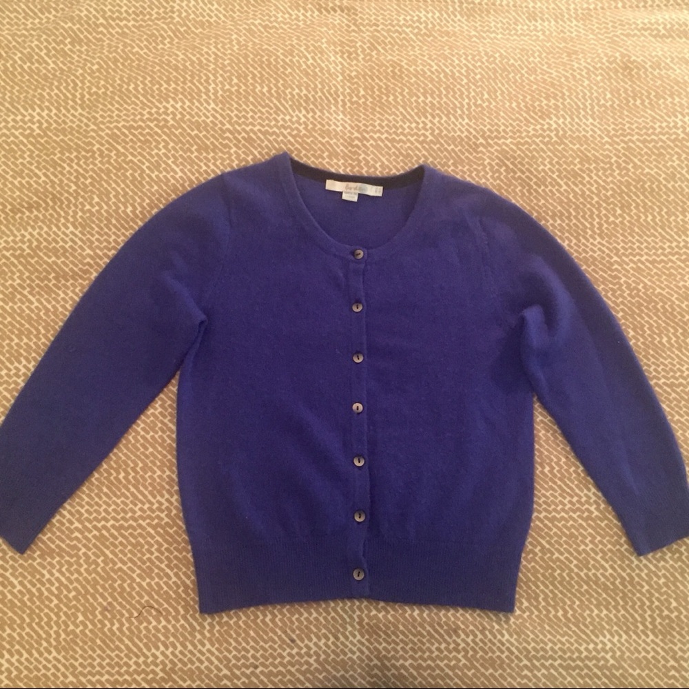 Boden Cropped Cashmere Cardigan